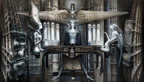 Illustrazione di H.R.Giger autore di cui si parla nell'articolo